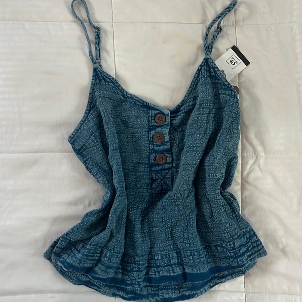 Blue summer tank top